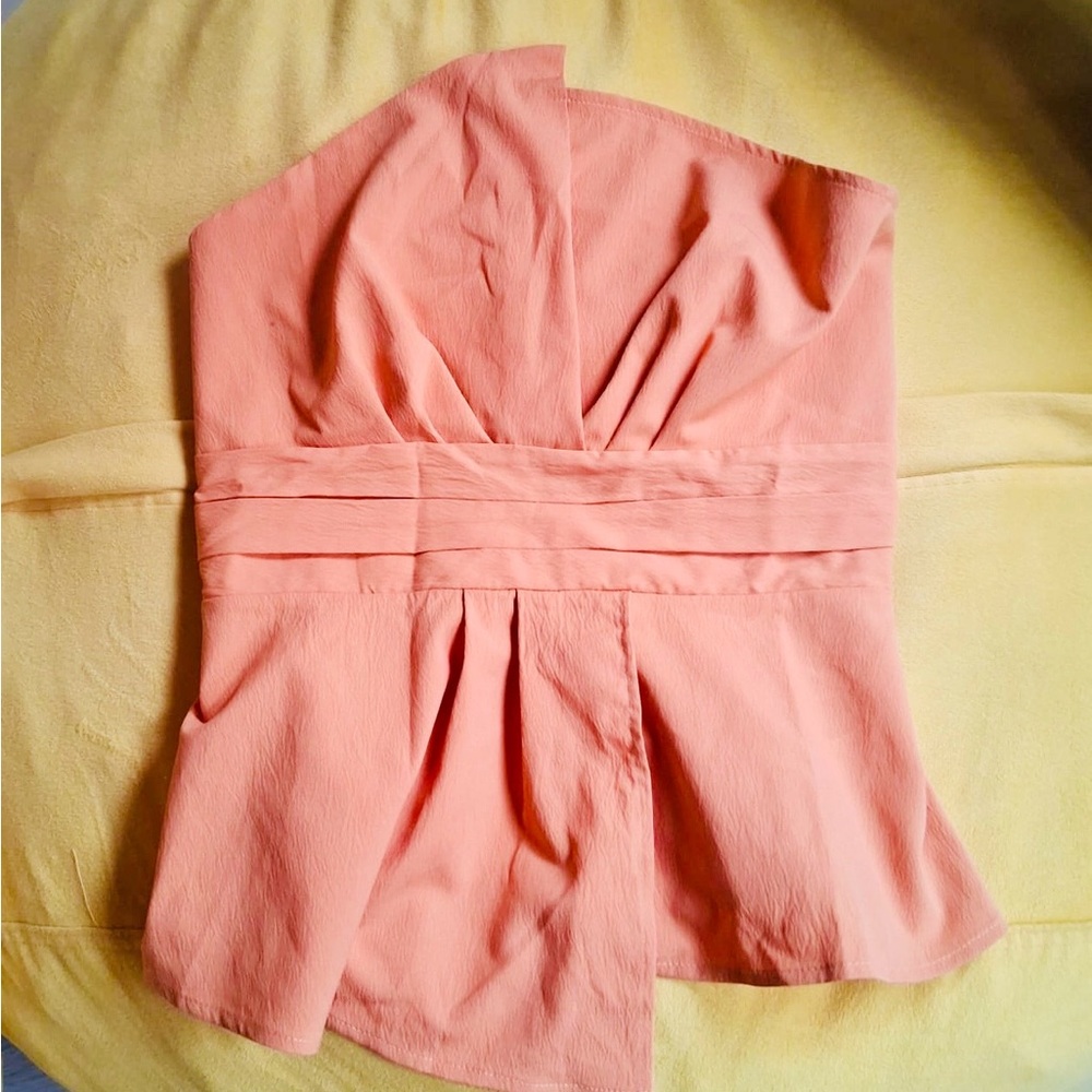 Elegant Mandarin Strapless Top
